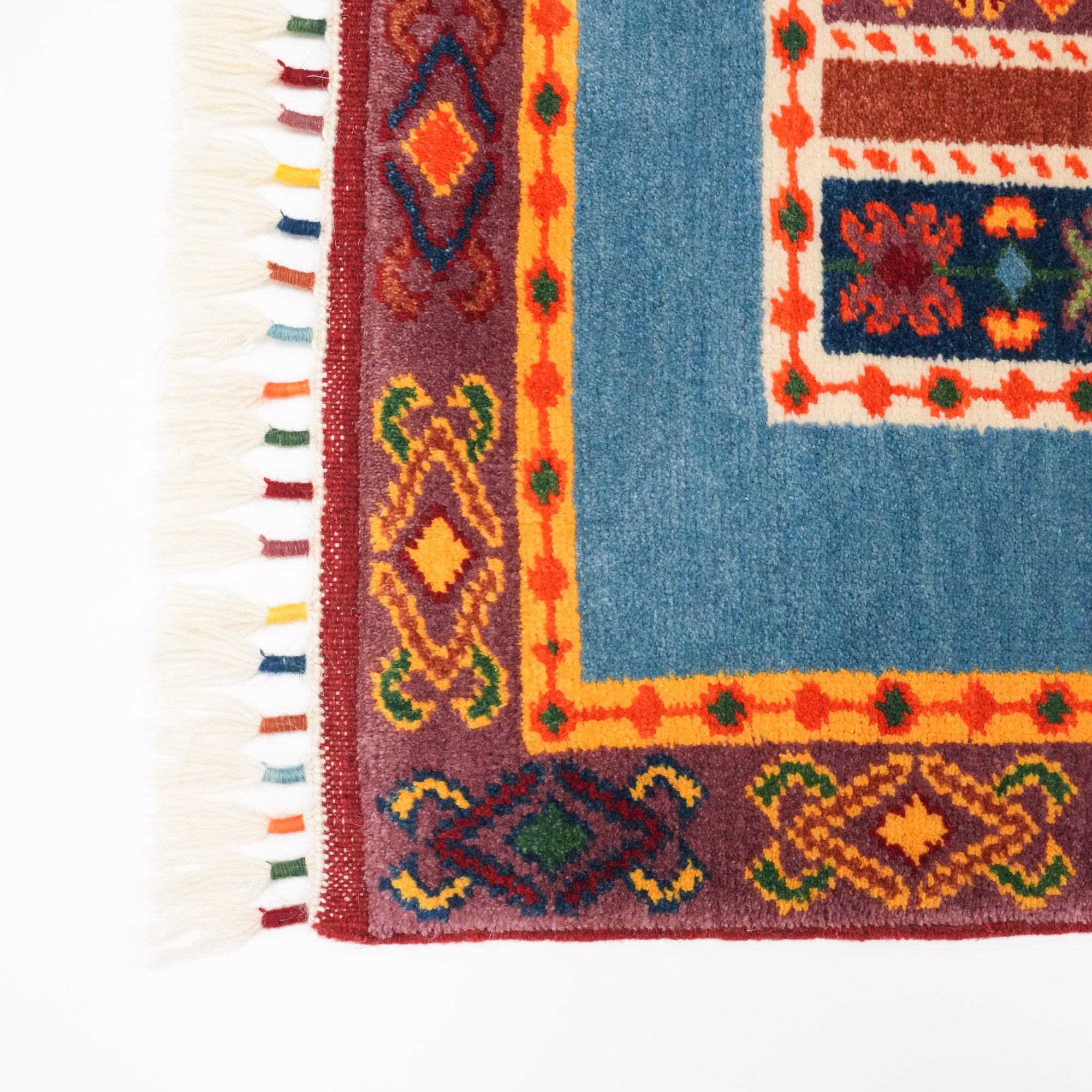 Anatolian Shawl Series Sivas Zara Patterned Hand-Woven Wool Carpet