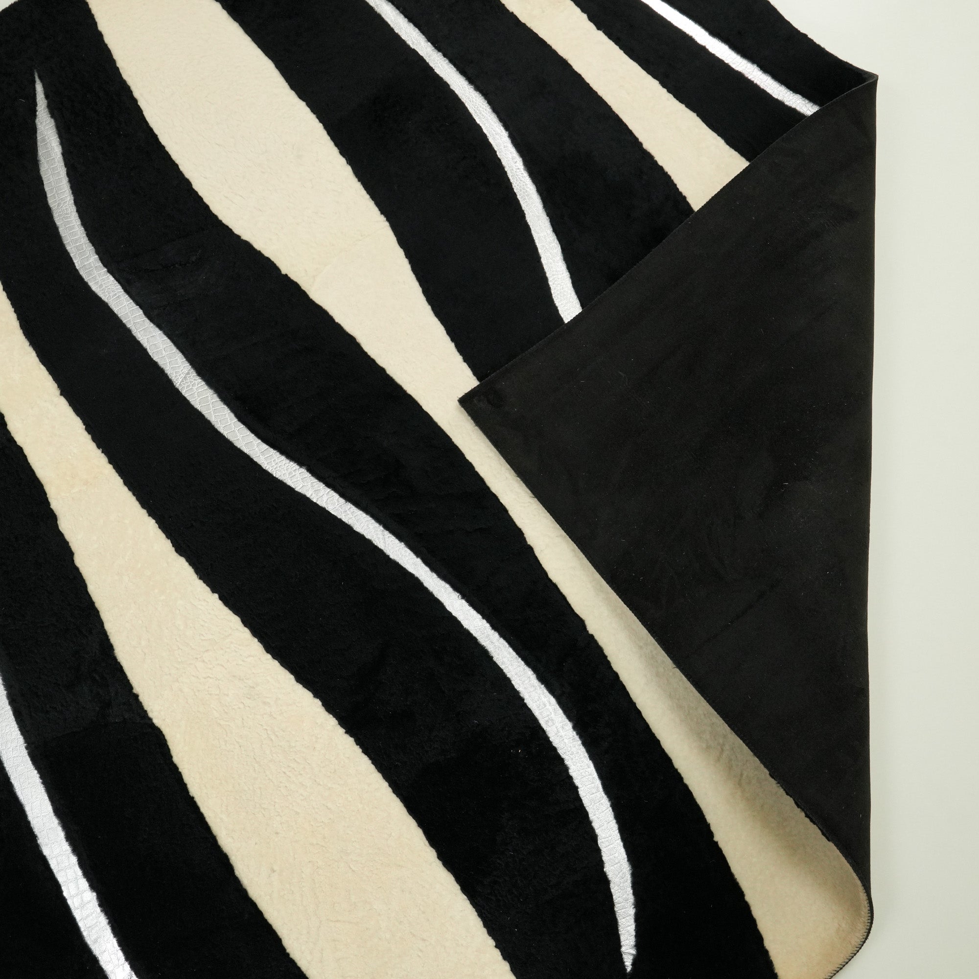 Striped Design Leather - Cowhide Carpet