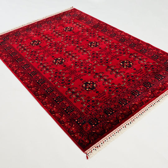 Nostalgia Afghan Design Machine Woven Carpet