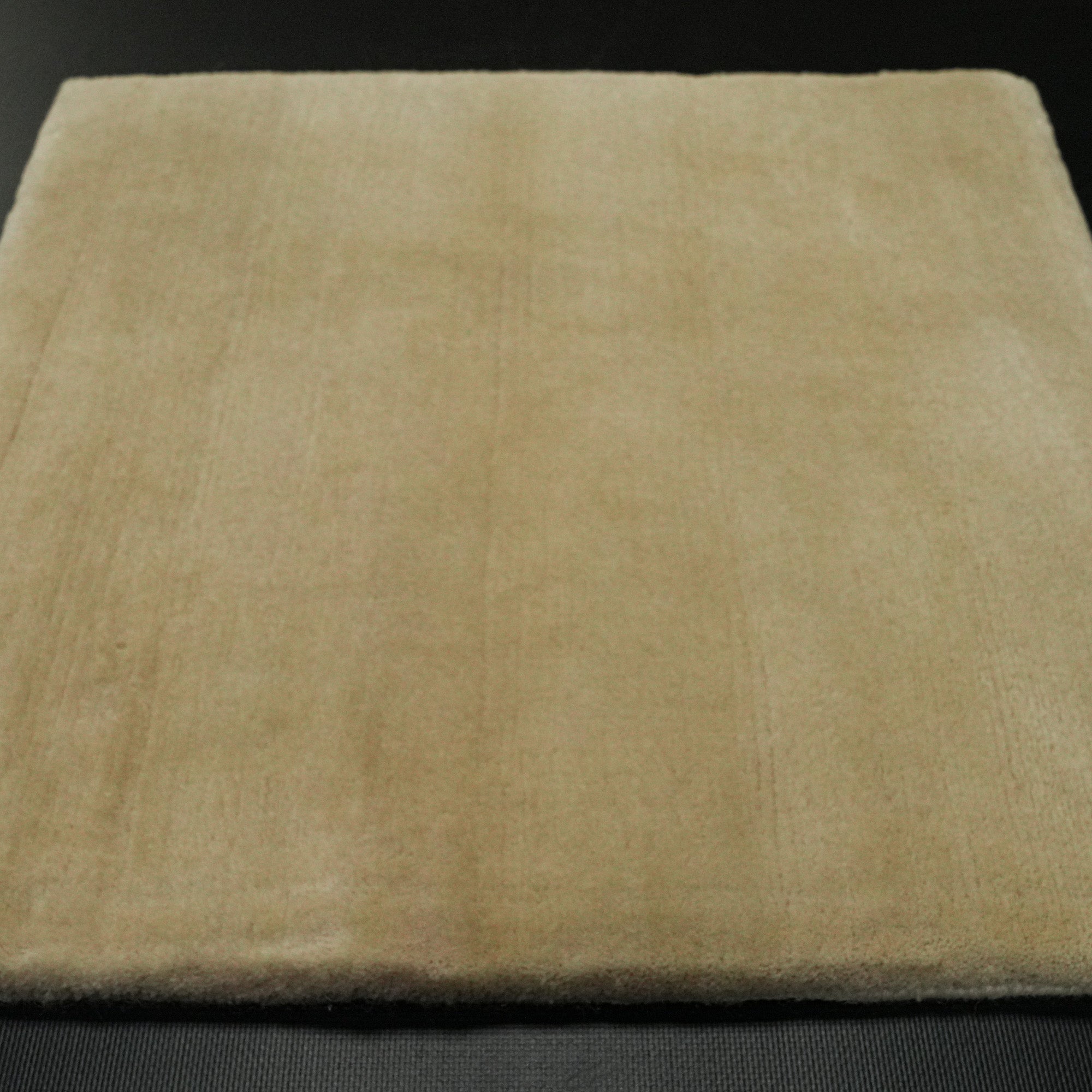 Hand Woven Beige Plain Patterned Carpet