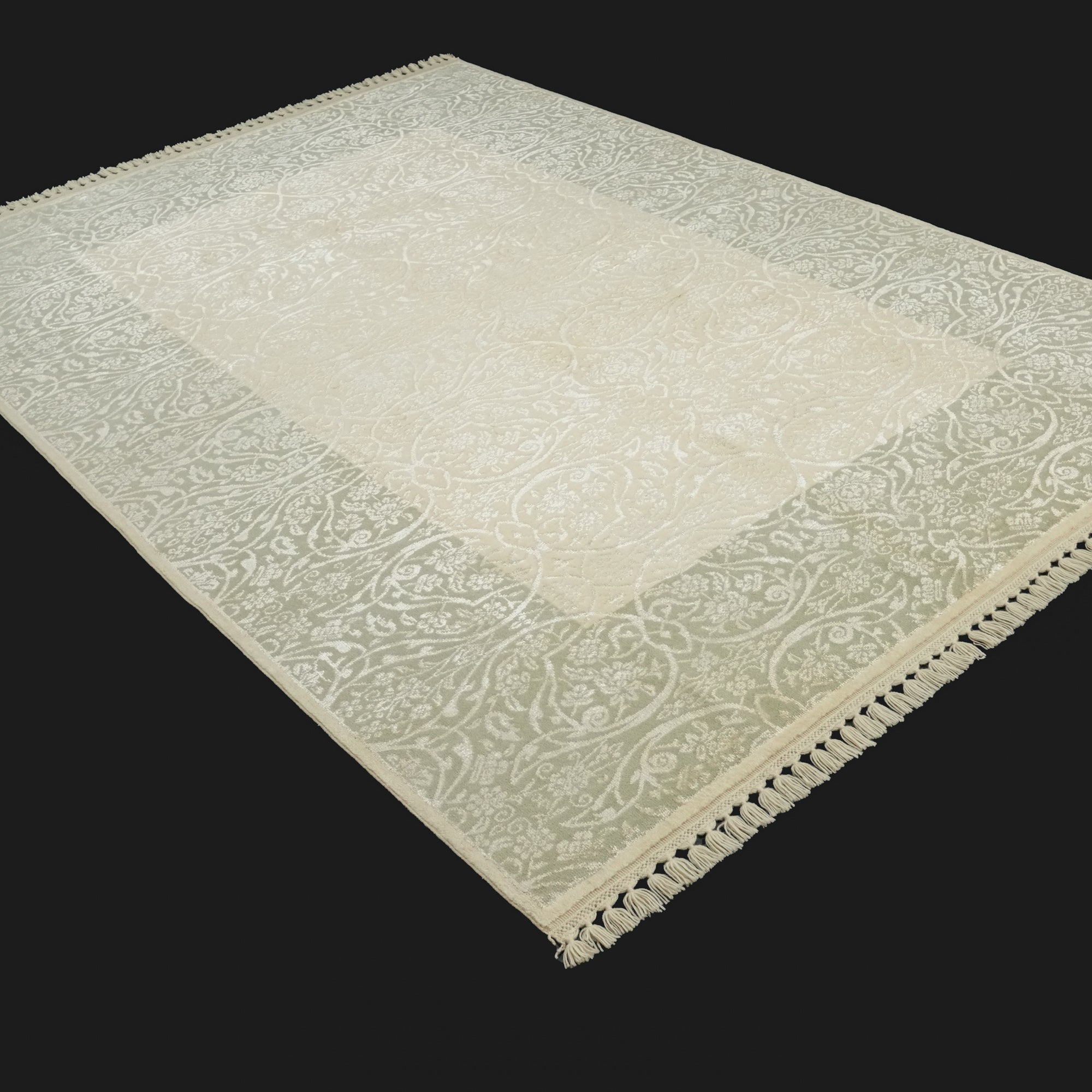 Frame Design Hand Woven Carpet