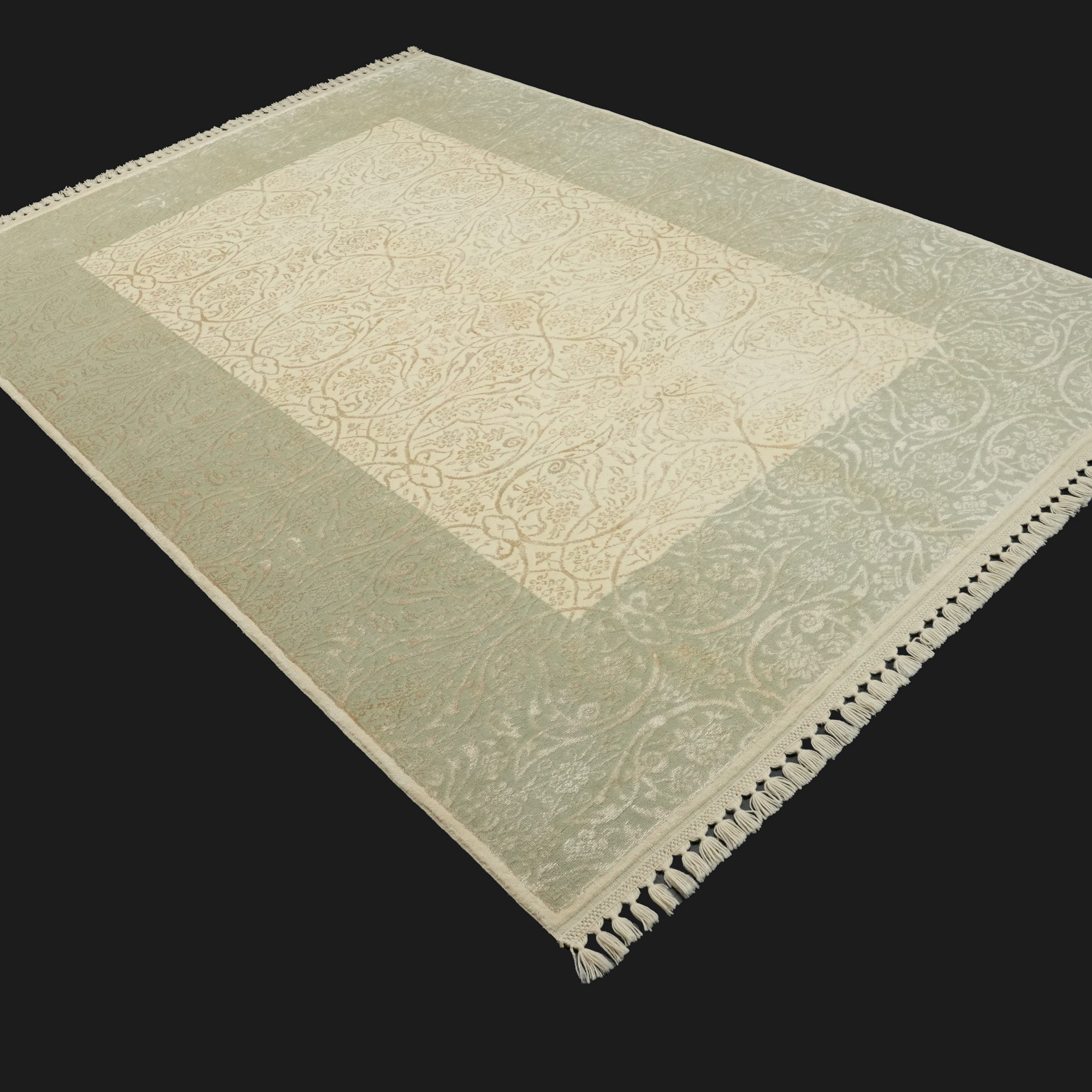 Frame Design Hand Woven Carpet