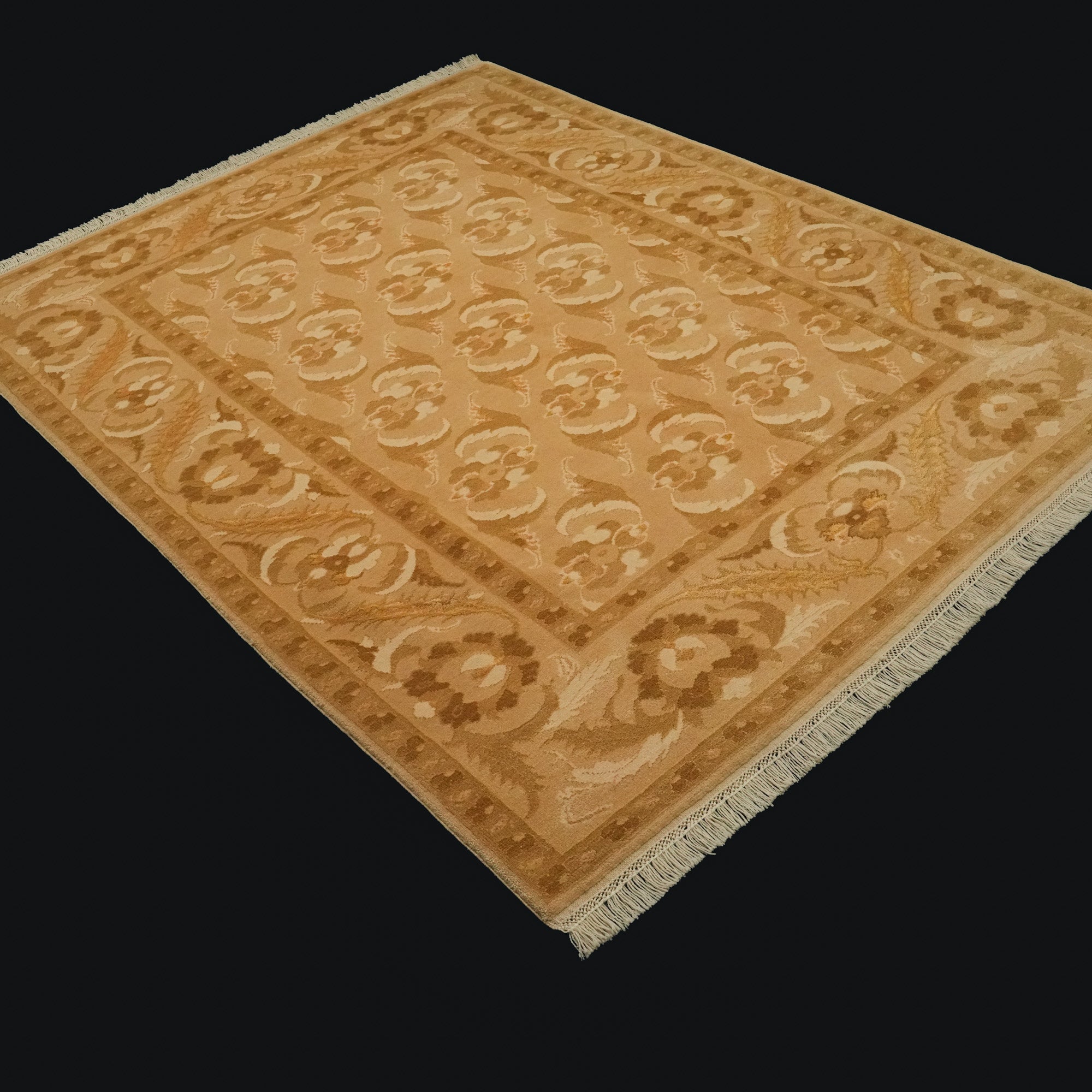 Floral Design Hand Woven Carpet