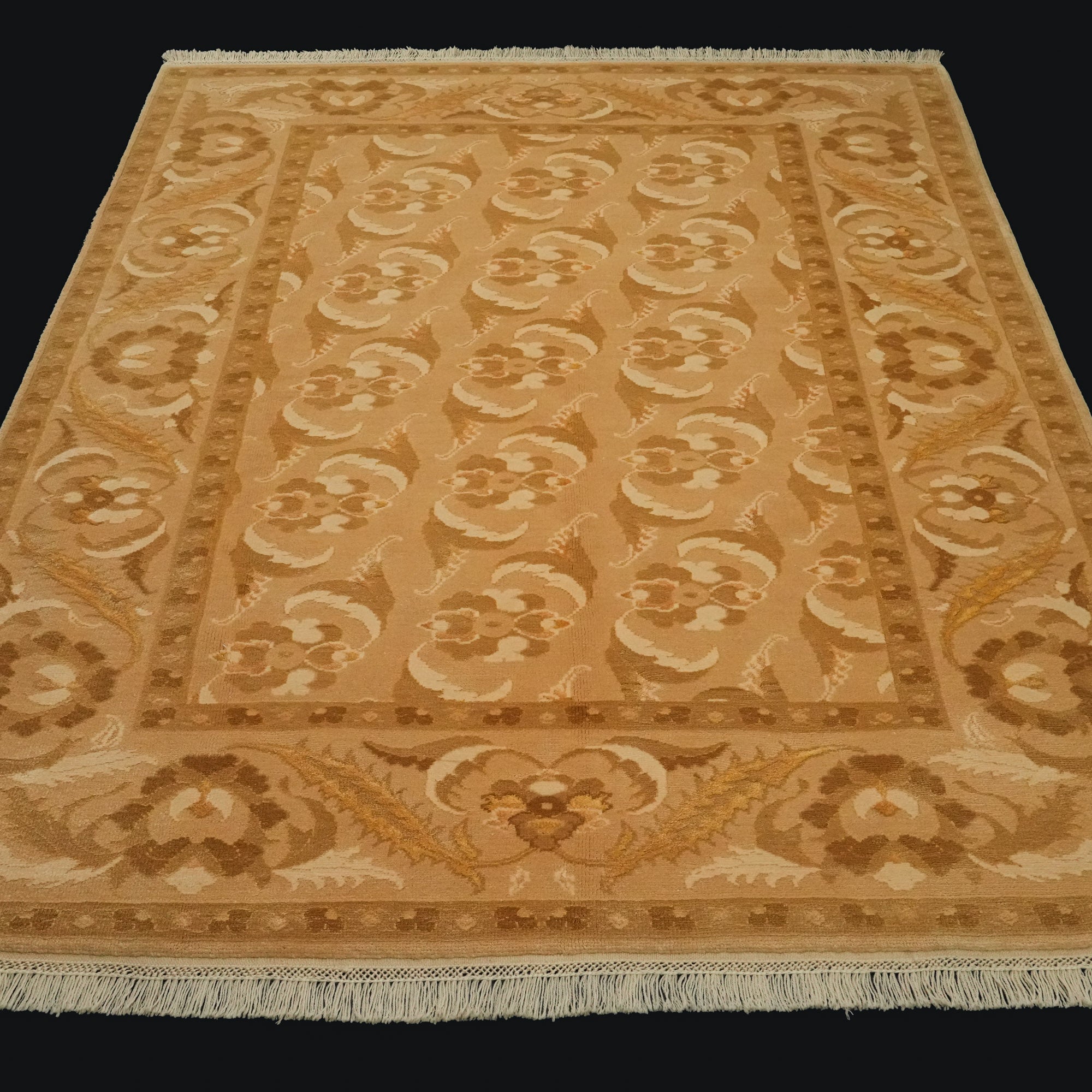 Floral Design Hand Woven Carpet