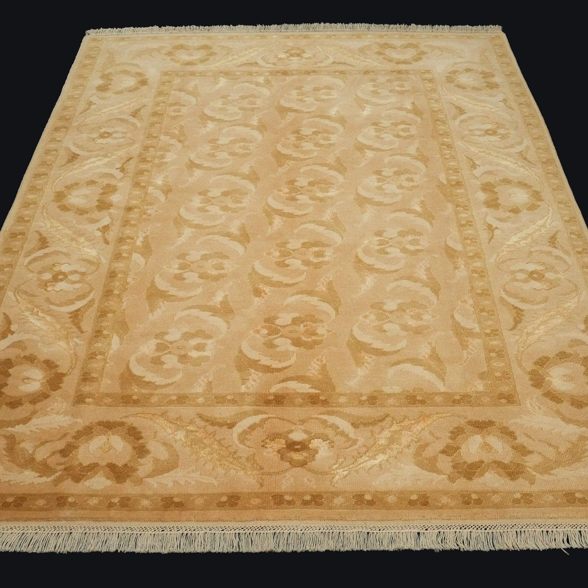 Floral Design Hand Woven Carpet