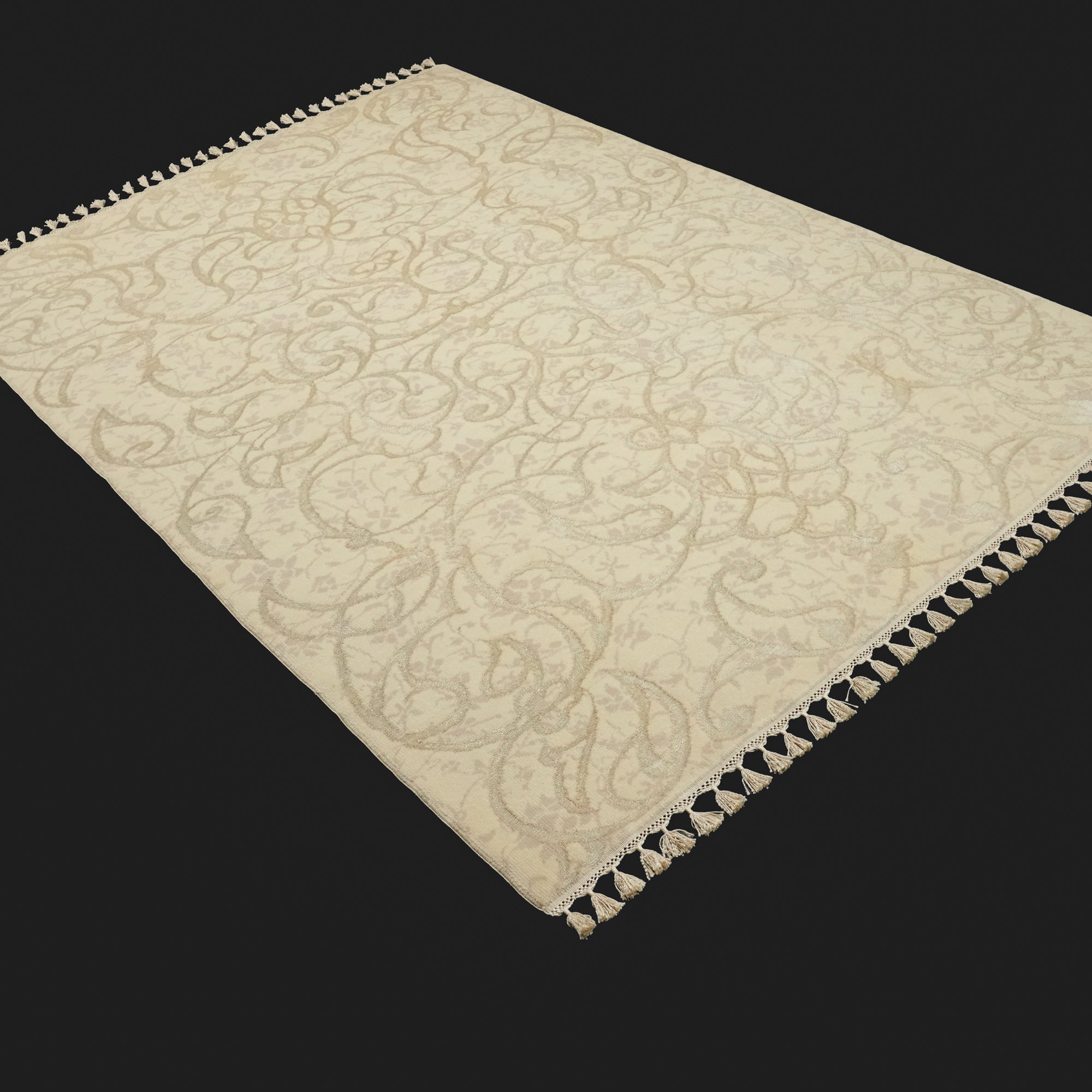 Floral Design Hand Woven Carpet