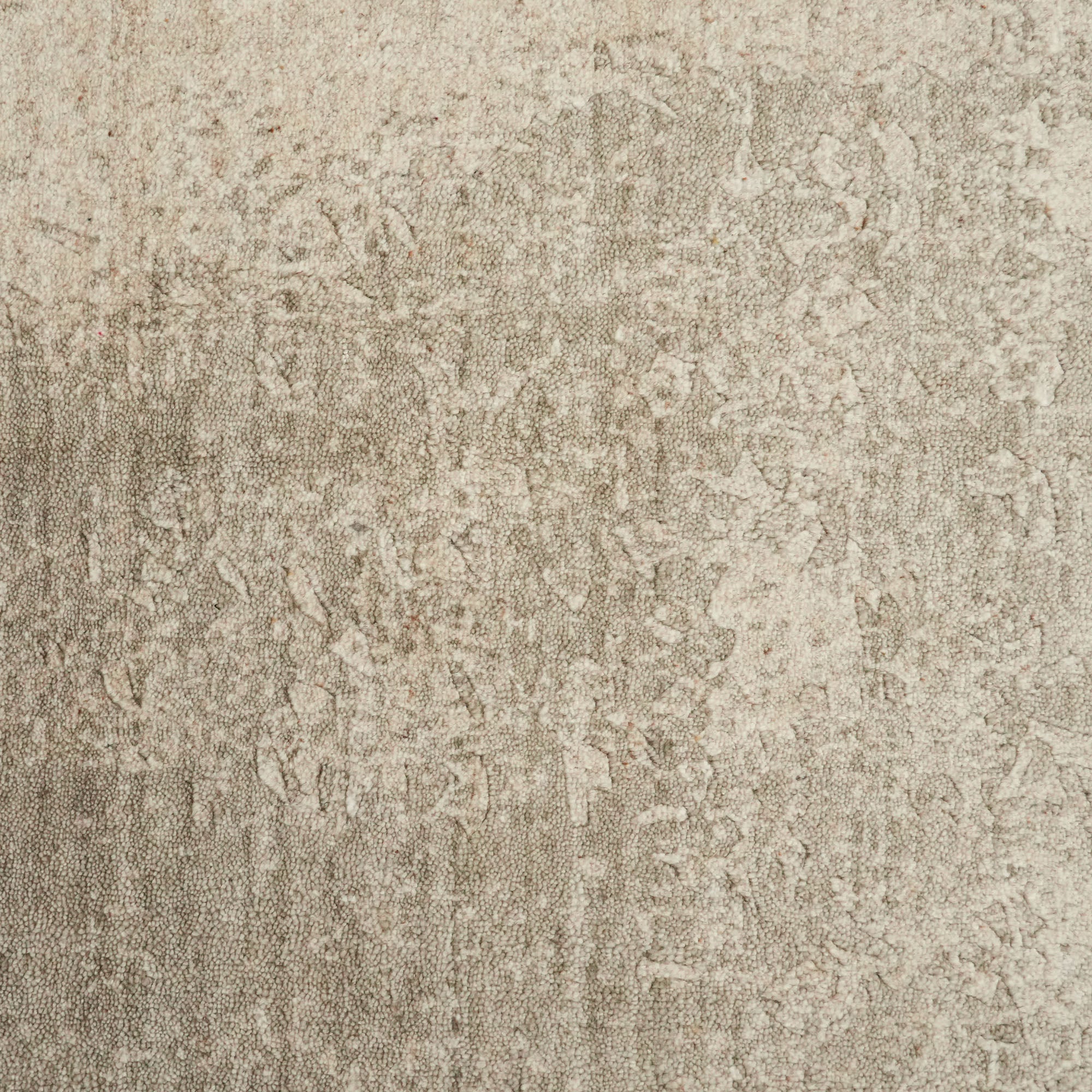 Hand Woven Abstract Patterned Beige Carpet