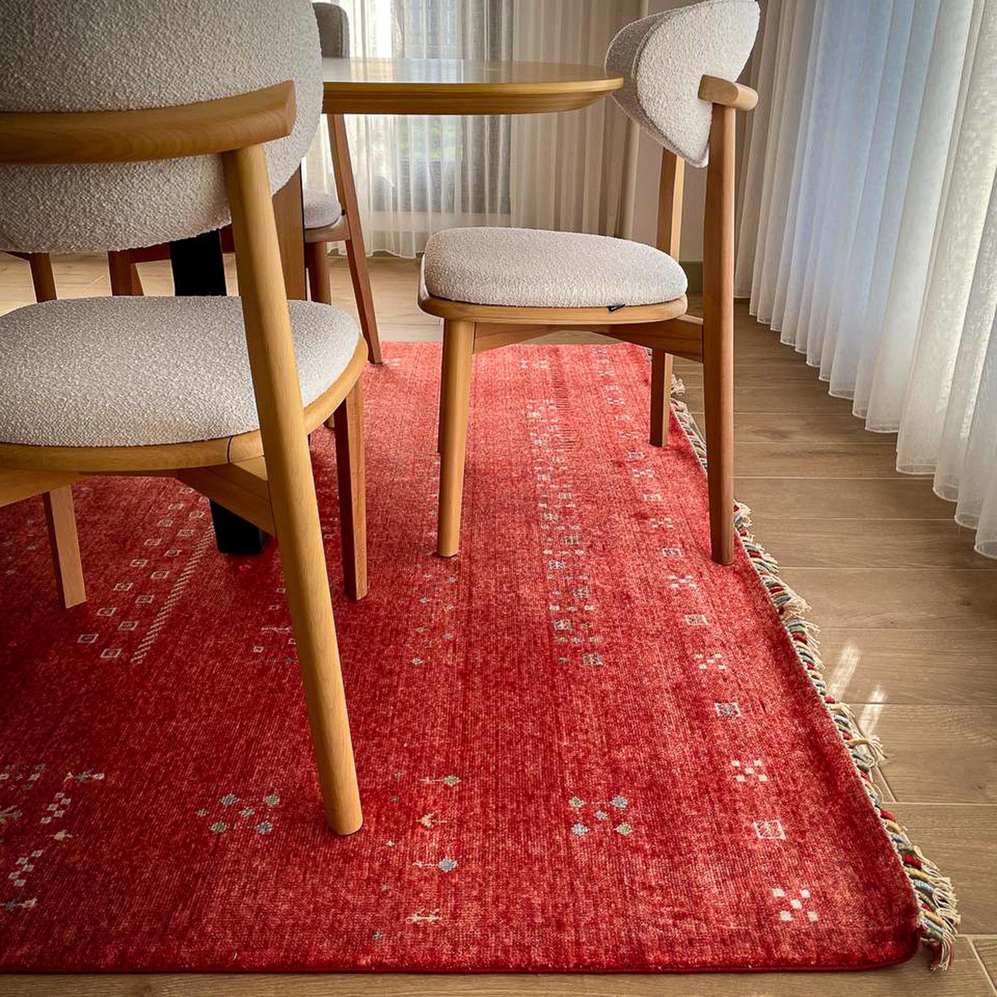 Zara Series Anatolian Patterned Modern Red Carpet