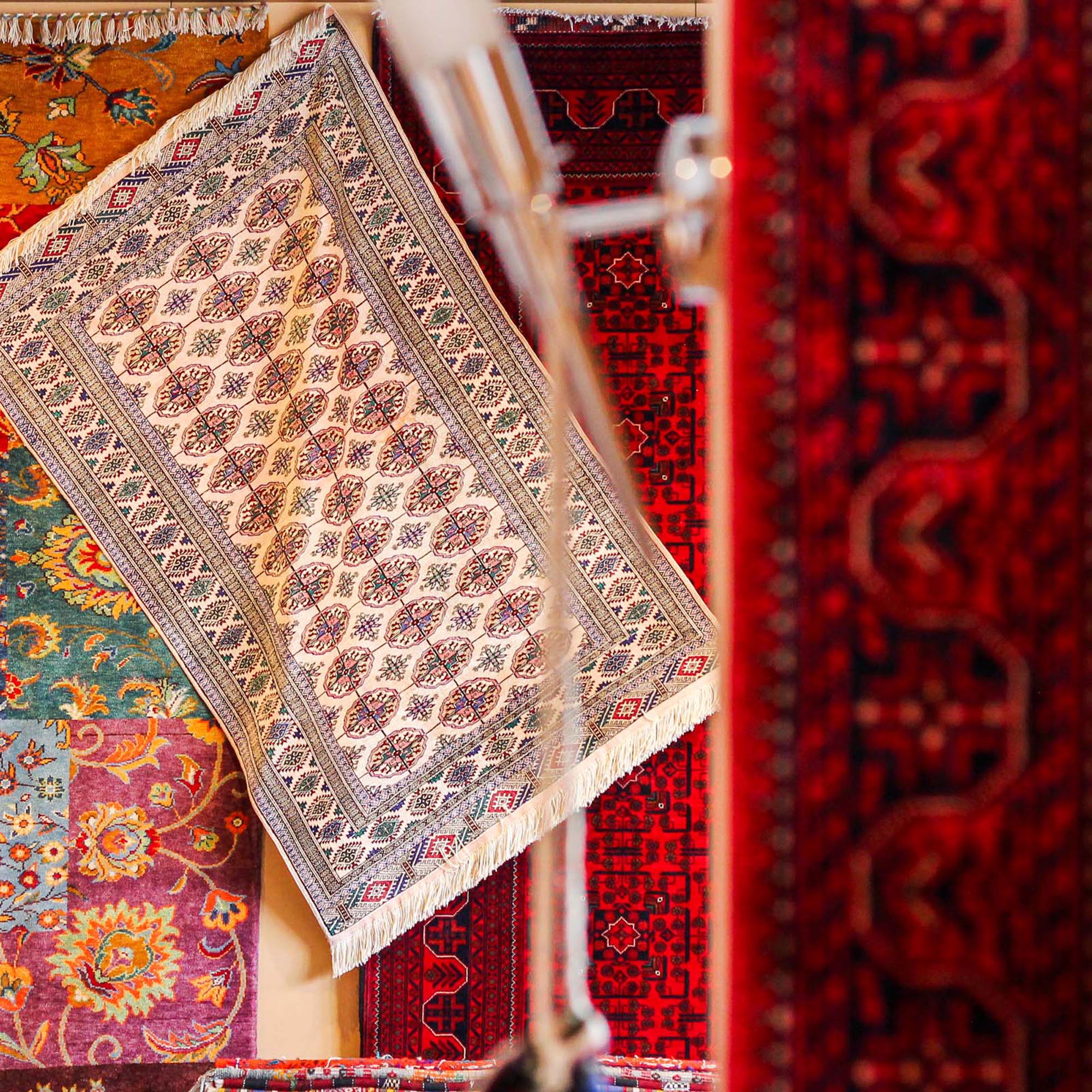 Turkmen Bukhara Design Hand Woven Carpet