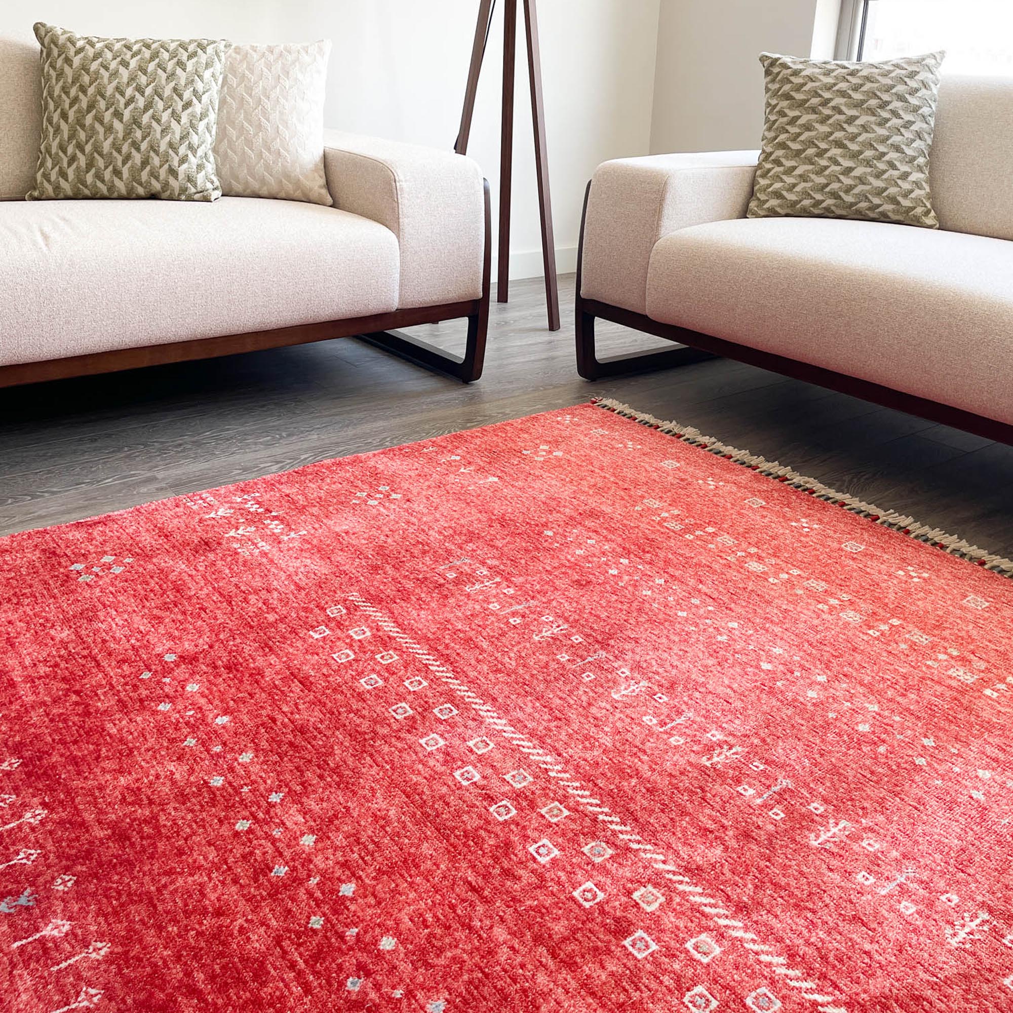 Zara Series Anatolian Patterned Modern Red Carpet