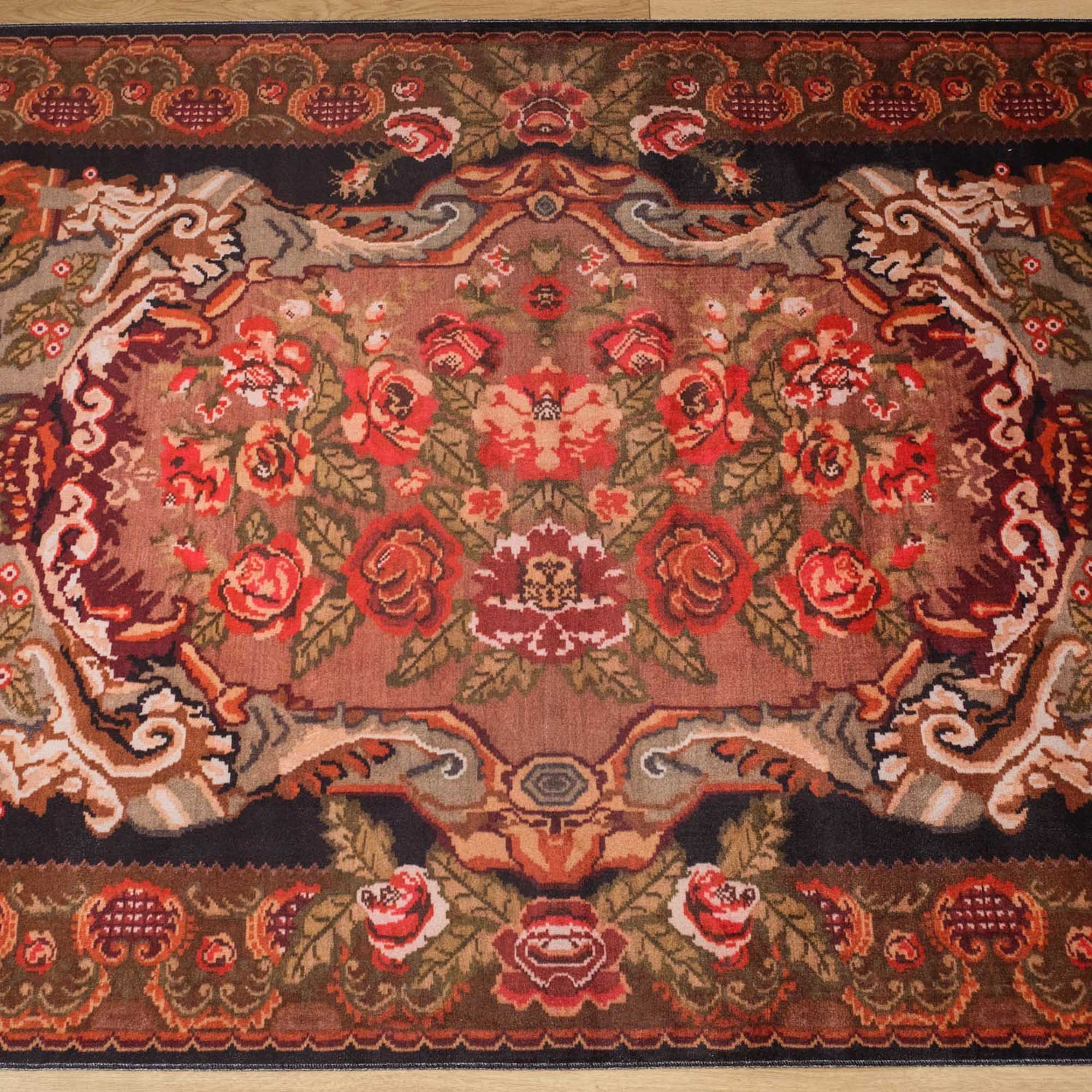 Amber Series Machine Woven Colorful Carpet with Karabakh Pattern