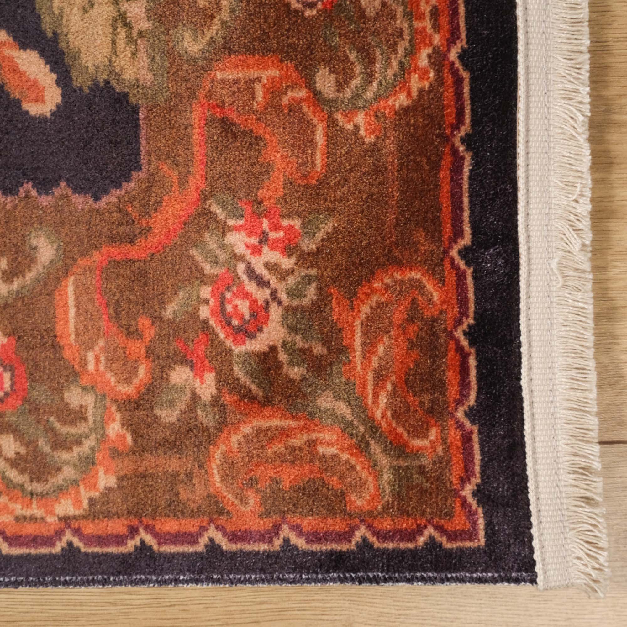 Amber Series Machine Woven Colorful Carpet with Karabakh Pattern