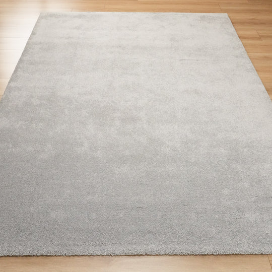 Lotto Series Machine Woven Plain Patterned Gray Carpet