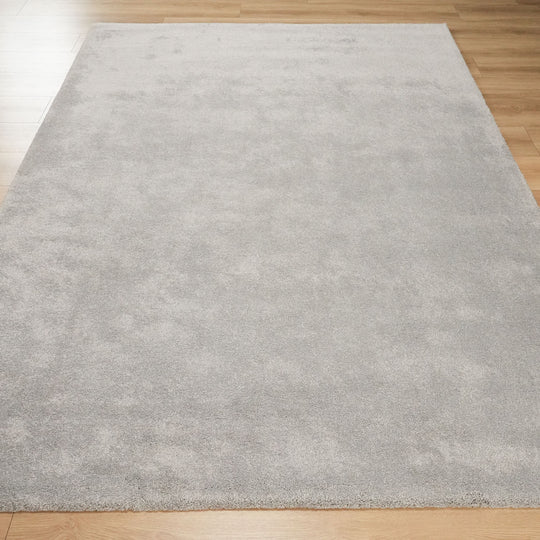 Lotto Series Machine Woven Plain Patterned Gray Carpet