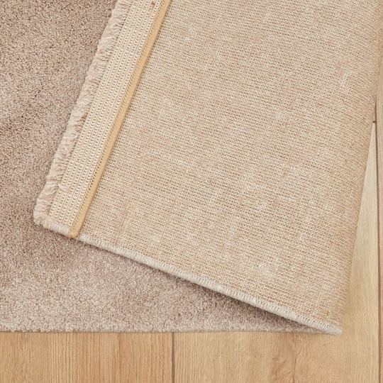 Lotto Series Plain Patterned Beige Carpet