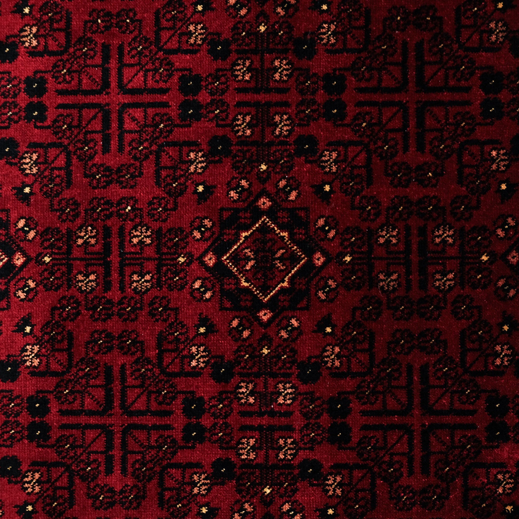 Nostalgia Afghan Design Machine Woven Carpet