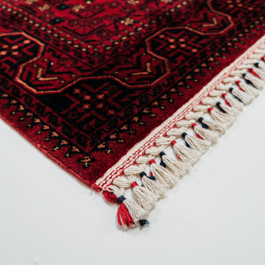 Nostalgia Afghan Design Machine Woven Carpet