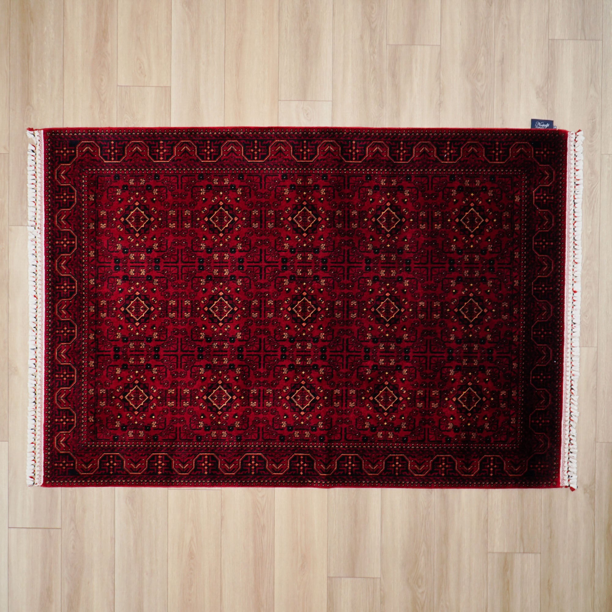 Nostalgia Afghan Design Machine Woven Carpet