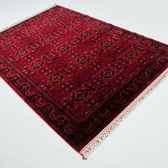 Nostalgia Afghan Design Machine Woven Carpet