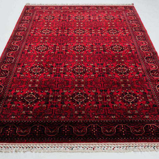 Nostalgia Afghan Design Machine Woven Carpet