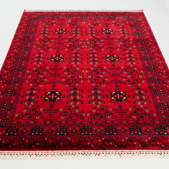 Nostalgia Afghan Design Machine Woven Carpet