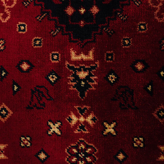 Nostalgia Afghan Design Machine Woven Carpet