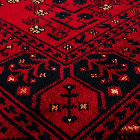 Nostalgia Afghan Design Machine Woven Carpet