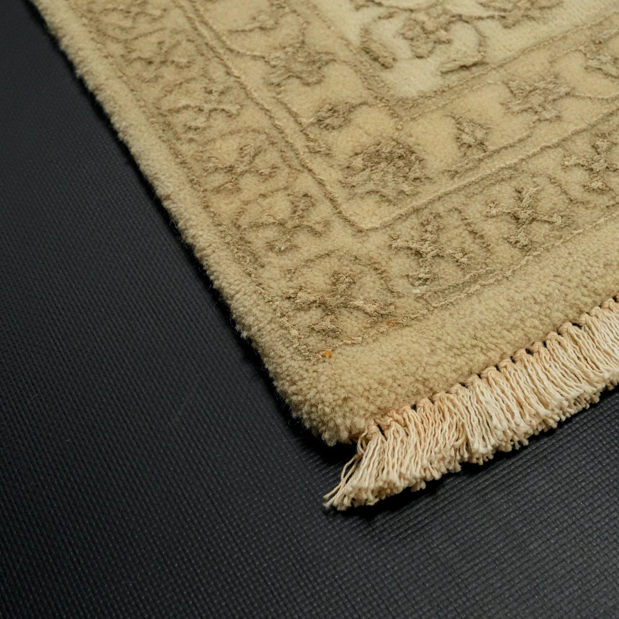 Sultanahmet Series Hand Woven Cream Flower Patterned Carpet