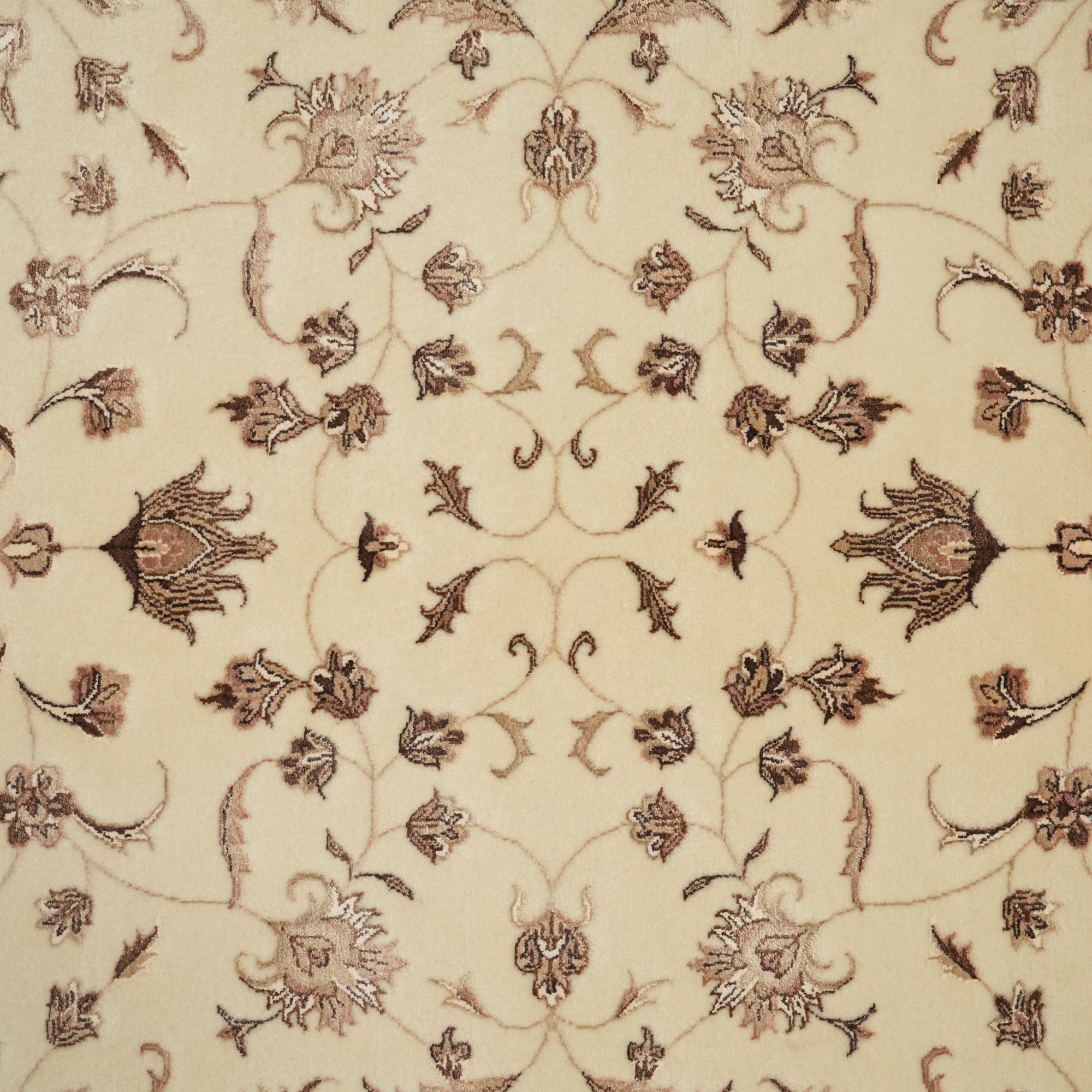 Sultanahmet Series Hand Woven Uşak Patterned Cream Carpet