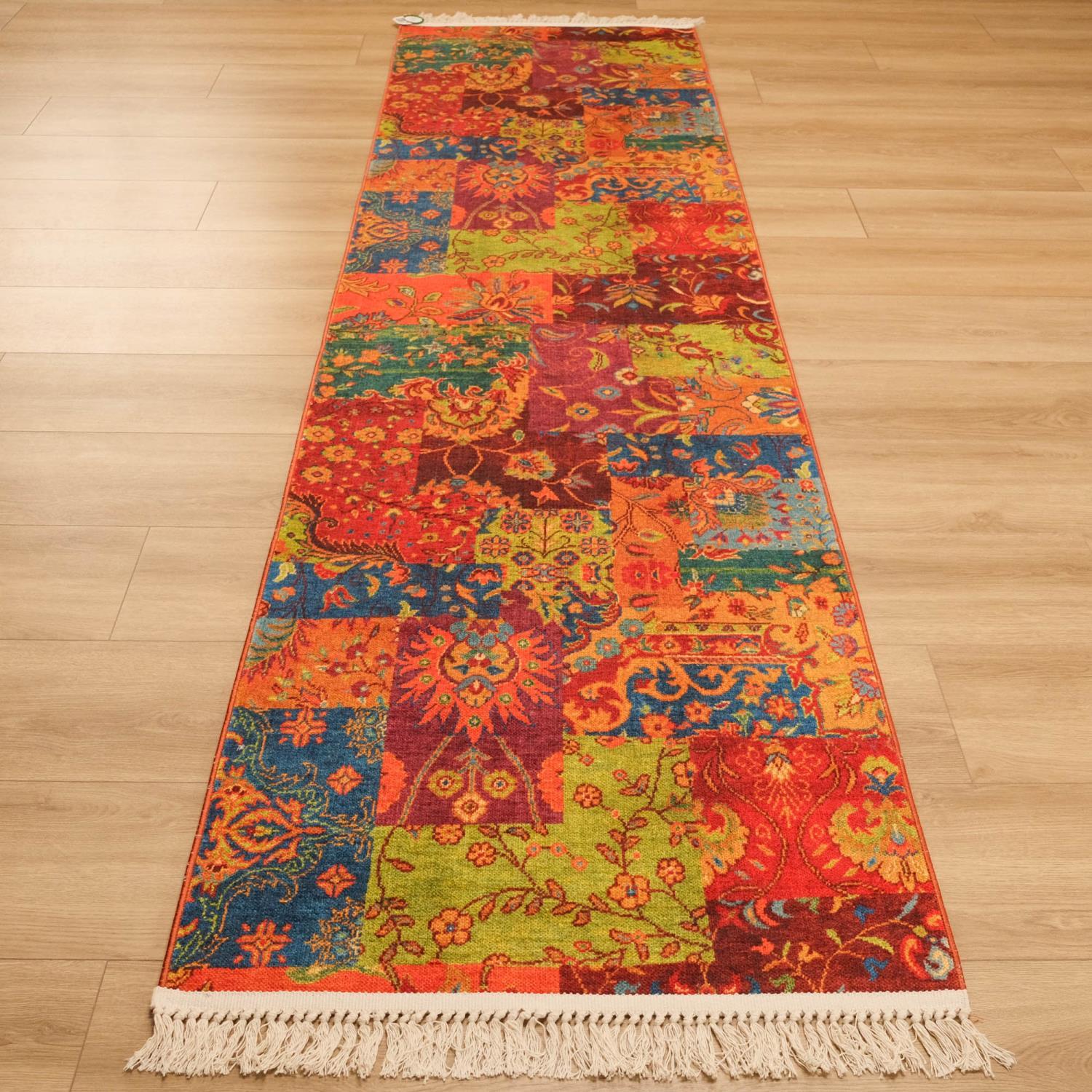 Amber Series Digital Printing Patchwork Patterned Carpet